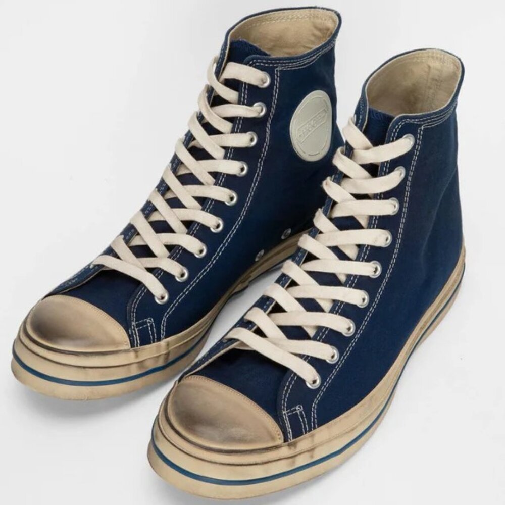 HOOD 1955 Conference High Cut Sneakers Loyal Blue NIB M 8.5 W 10.5